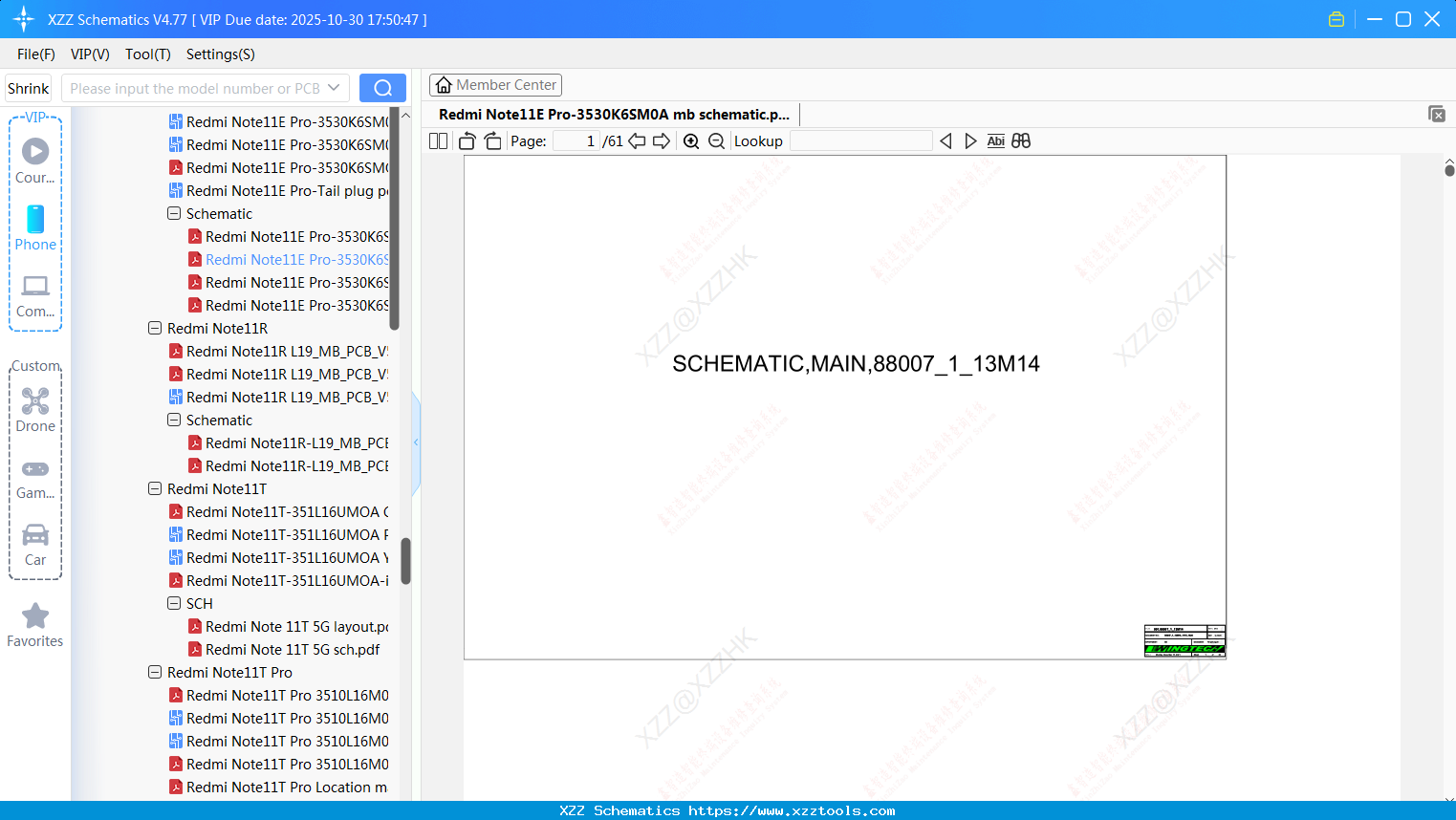 Xiaomi Redmi Note11E Pro-3530K6SM0A Mb Schematic